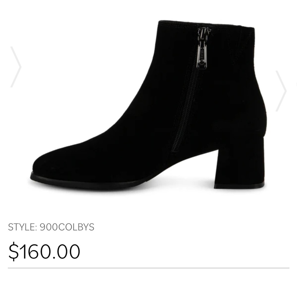 Blondo Black Suede Heeled Boots